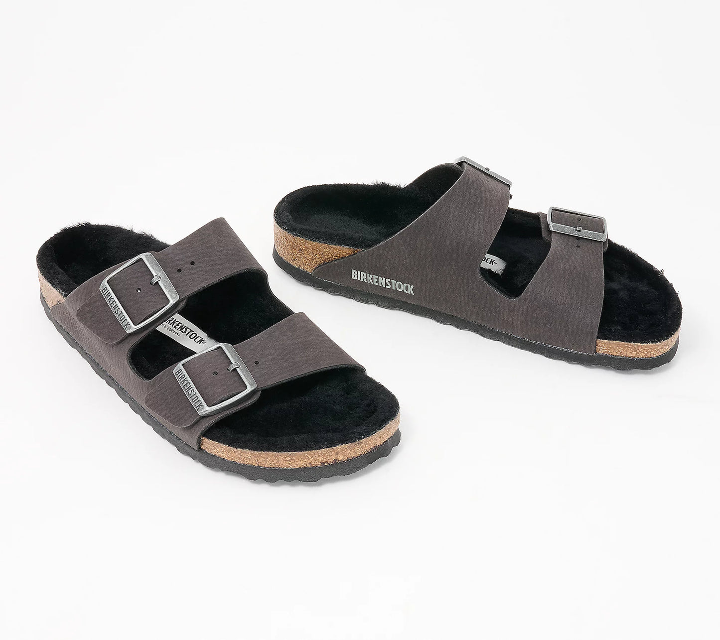 Birkenstock Shearling Two-Strap Sandal - Arizona